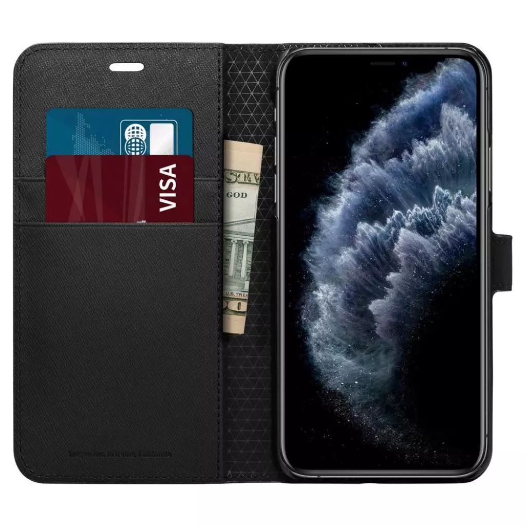 Чехол для моб. телефона Spigen iPhone 11 Pro Wallet S, Saffiano Black (077CS27247) - 2 Чехол для моб. телефона Spigen iPhone 11 Pro Wallet S, Saffiano Black (077CS27247) - 2