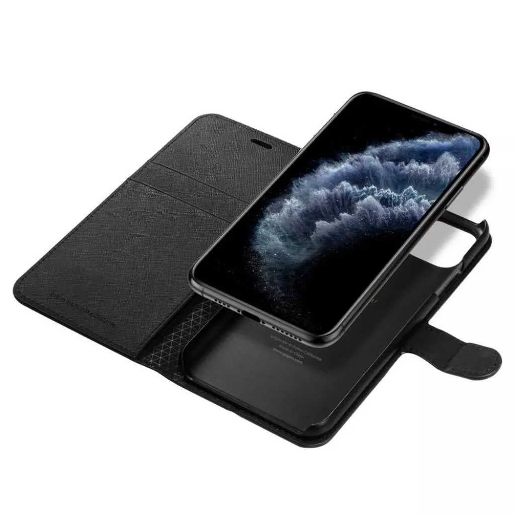 Чехол для моб. телефона Spigen iPhone 11 Pro Wallet S, Saffiano Black (077CS27247) - 6 Чехол для моб. телефона Spigen iPhone 11 Pro Wallet S, Saffiano Black (077CS27247) - 6