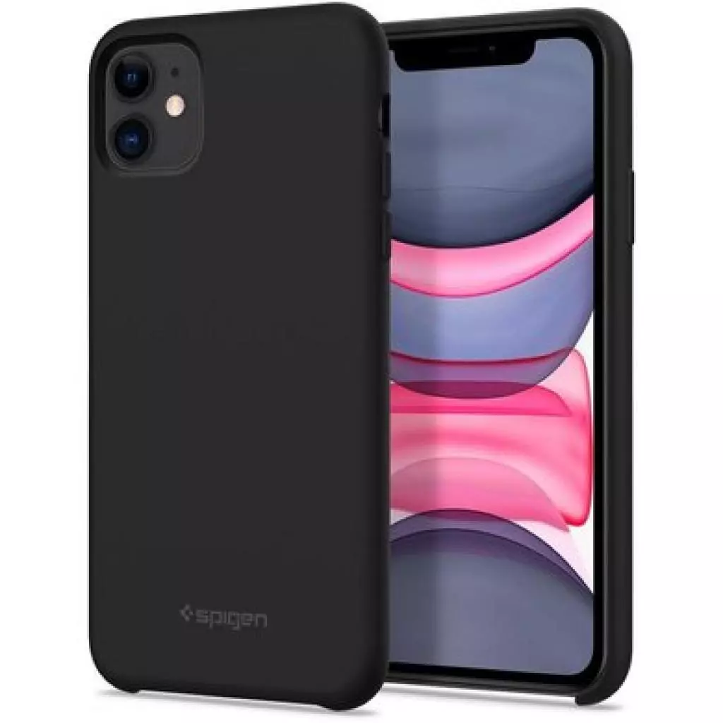 Чехол для моб. телефона Spigen iPhone 11 Silicone Fit, Black (076CS27528) - 1 Чехол для моб. телефона Spigen iPhone 11 Silicone Fit, Black (076CS27528) - 1