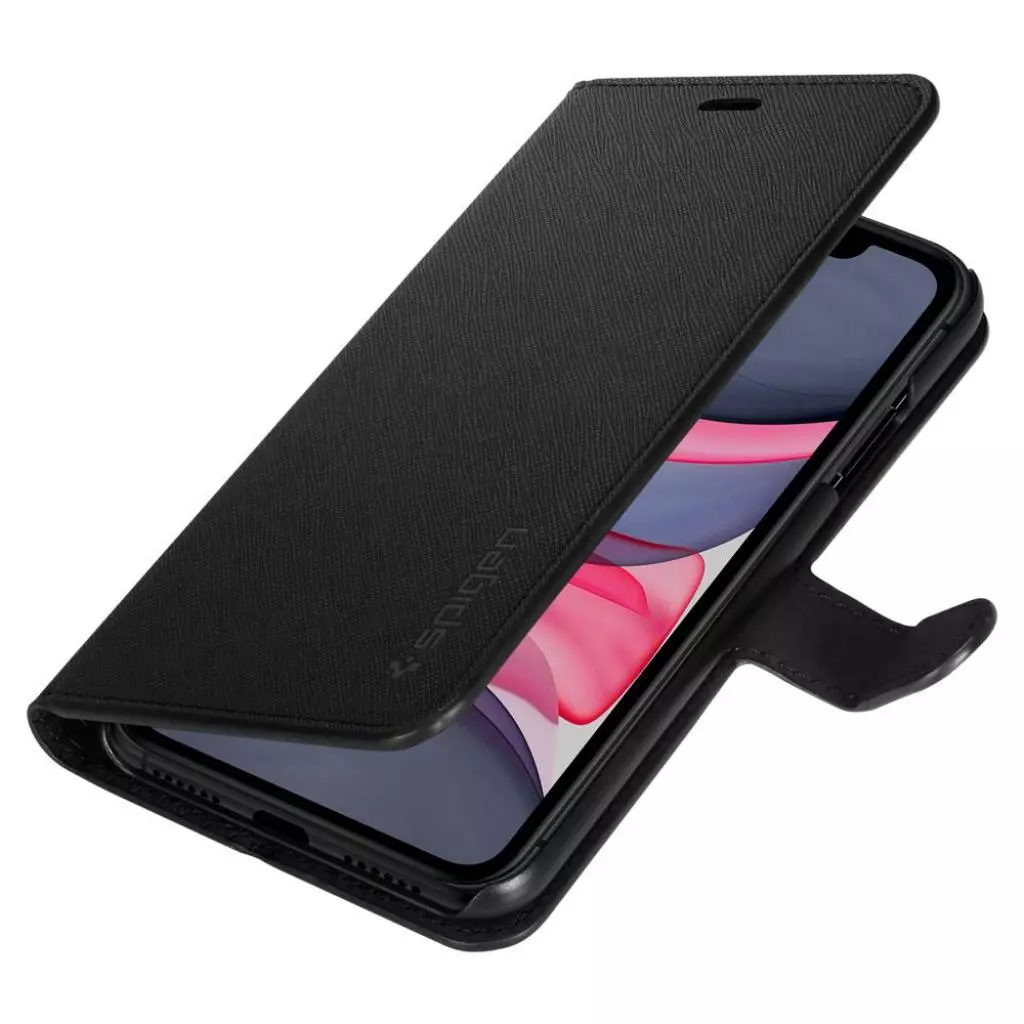Чехол для моб. телефона Spigen iPhone 11 Wallet S, Saffiano Black (076CS27197) - 3 Чехол для моб. телефона Spigen iPhone 11 Wallet S, Saffiano Black (076CS27197) - 3