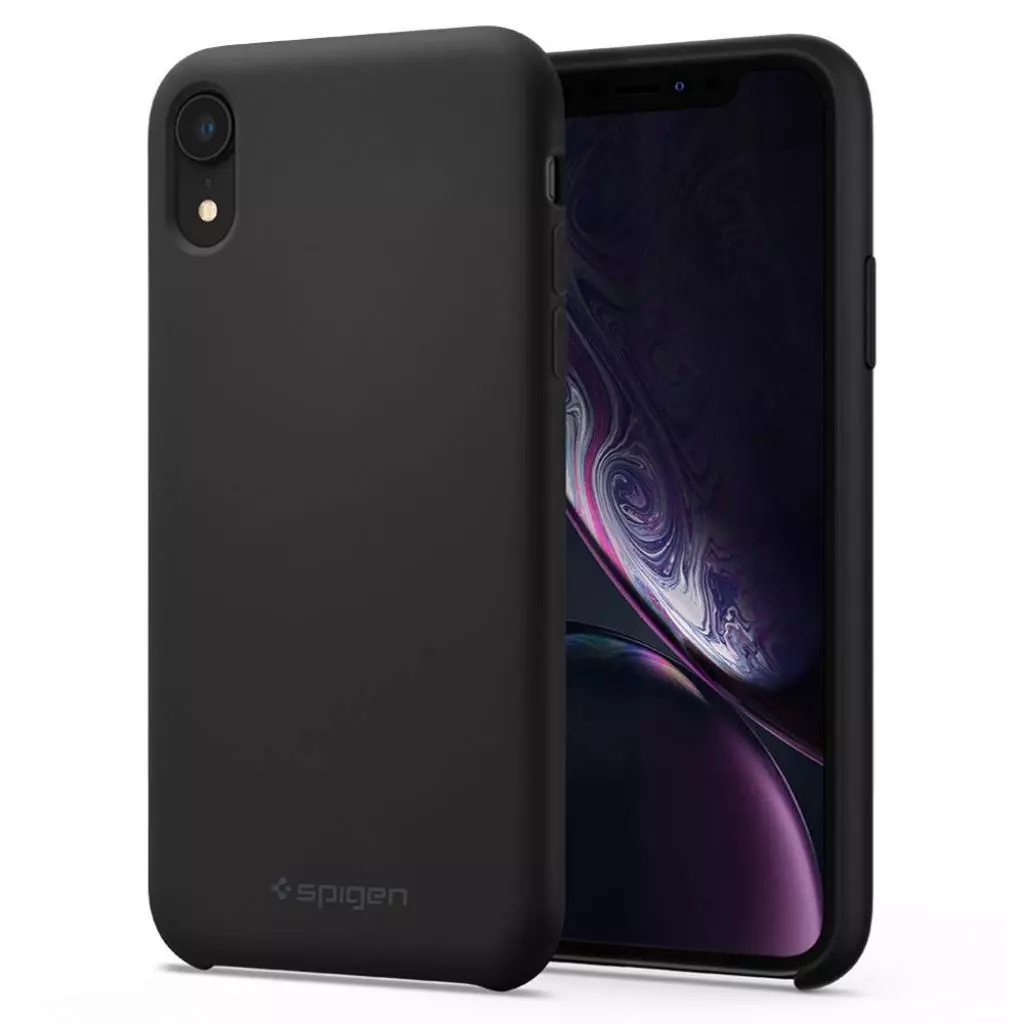 Чехол для моб. телефона Spigen iPhone XR Silicone Fit, Black (064CS25652) - 1