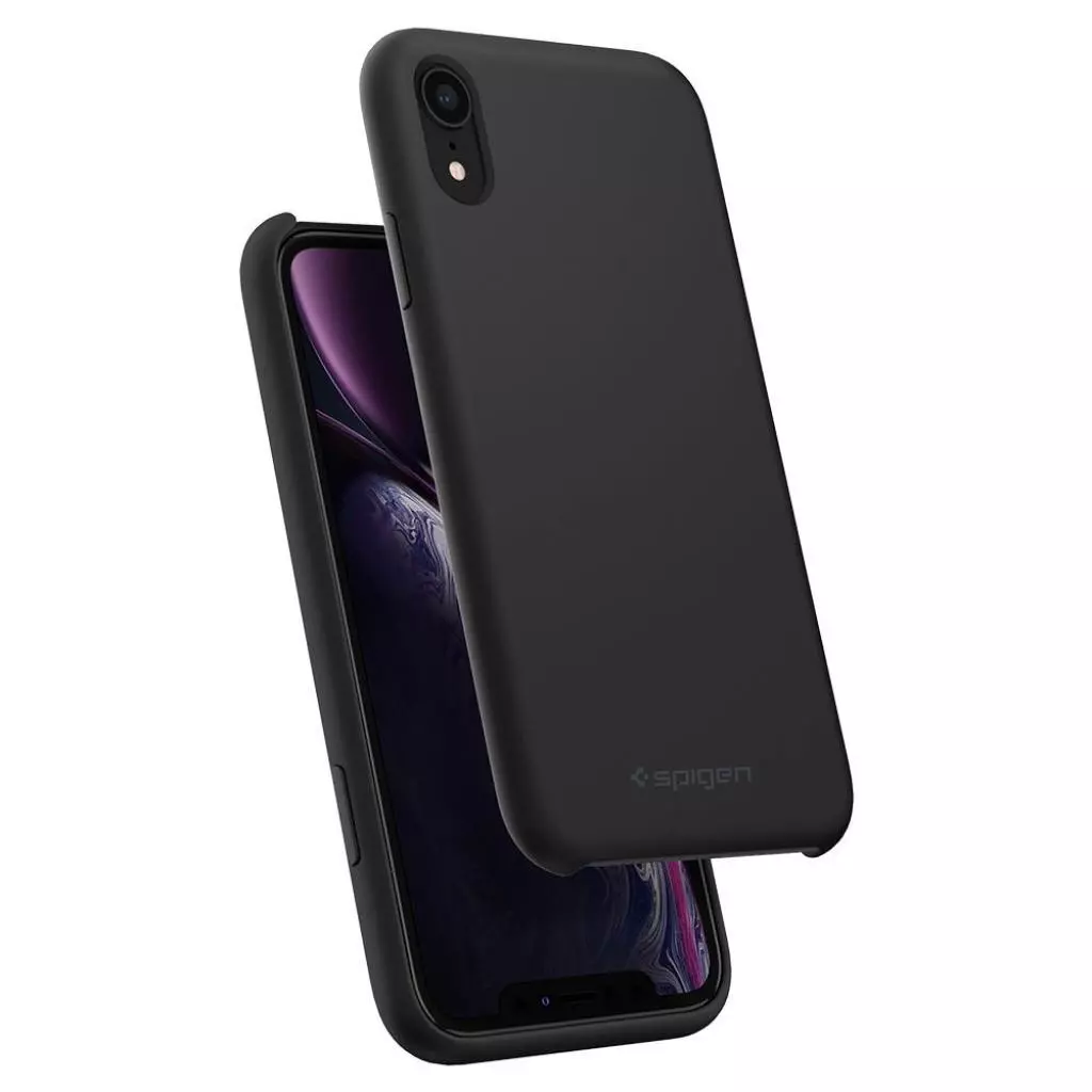 Чехол для моб. телефона Spigen iPhone XR Silicone Fit, Black (064CS25652) - 5