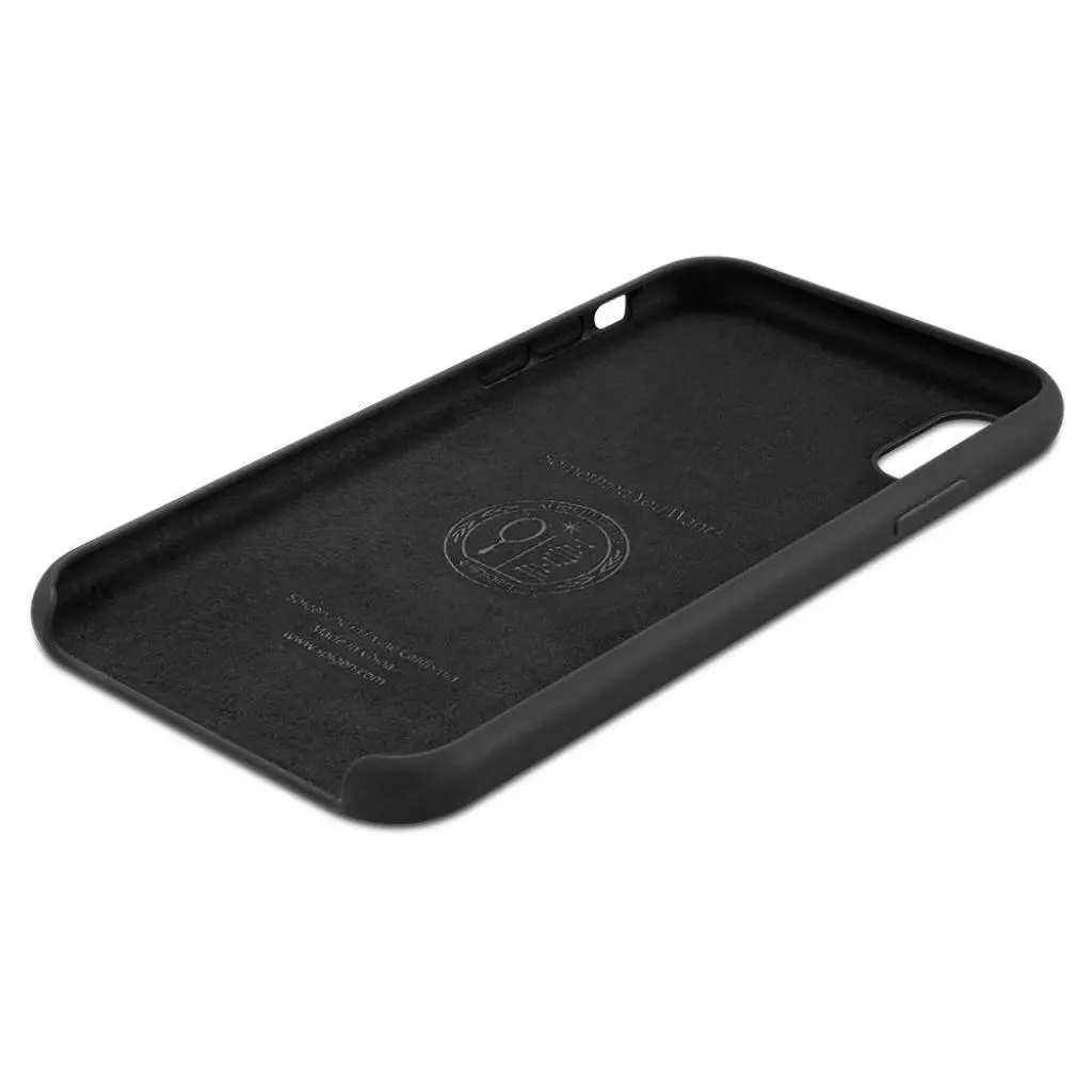 Чехол для моб. телефона Spigen iPhone XR Silicone Fit, Black (064CS25652) - 6