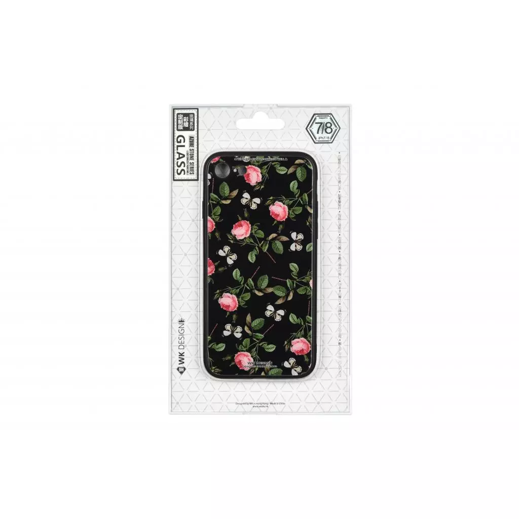 Чехол для моб. телефона WK iPhone 7/8, WPC-061, Flowers RD/BK (681920359814) - 2 Чехол для моб. телефона WK iPhone 7/8, WPC-061, Flowers RD/BK (681920359814) - 2