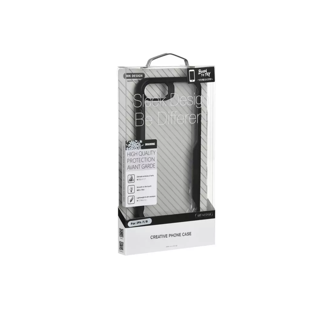 Чехол для моб. телефона WK iPhone 7/8, WPC-109, Black (681920358558) - 2