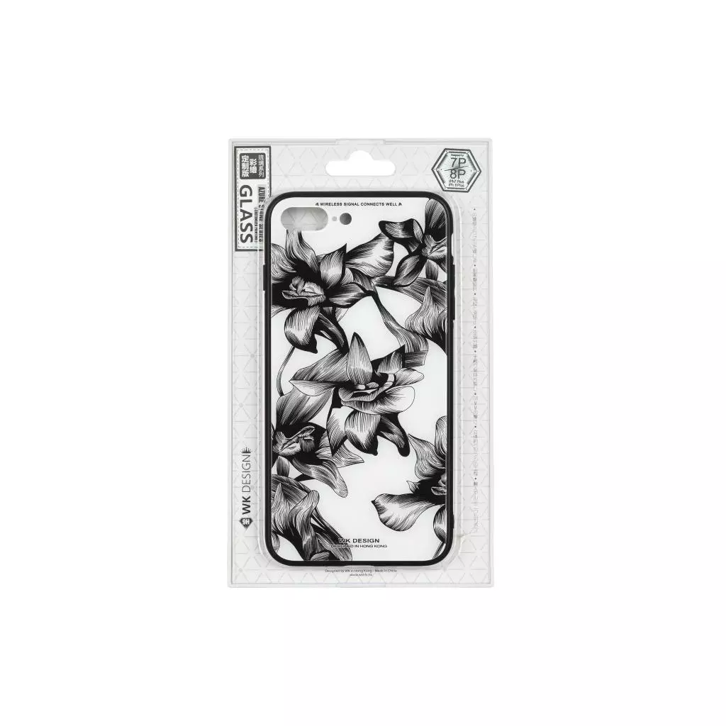 Чехол для моб. телефона WK iPhone 7/8+, WPC-061, Flowers BK/WH (681920359876) - 1 Чехол для моб. телефона WK iPhone 7/8+, WPC-061, Flowers BK/WH (681920359876) - 1