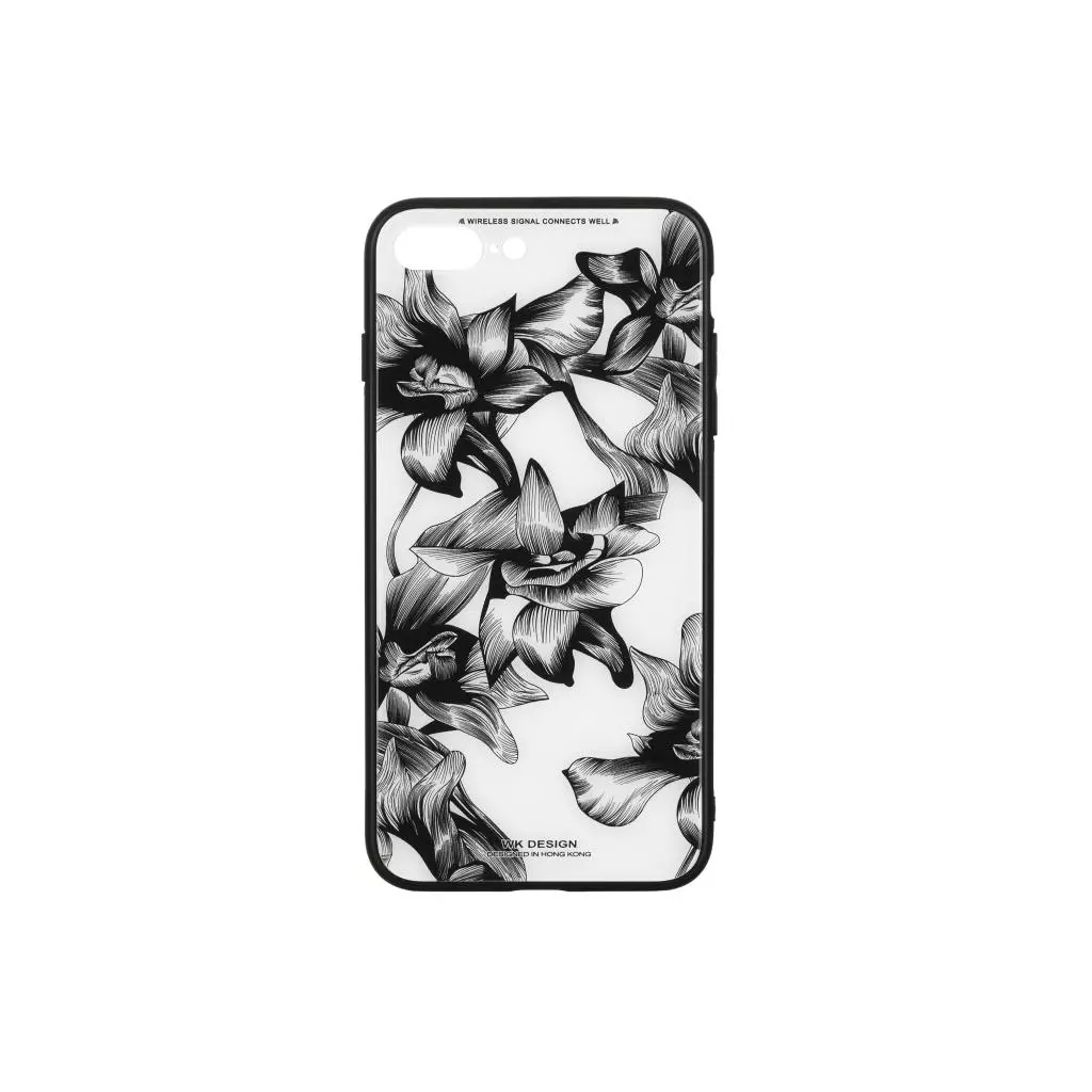 Чехол для моб. телефона WK iPhone 7/8+, WPC-061, Flowers BK/WH (681920359876)