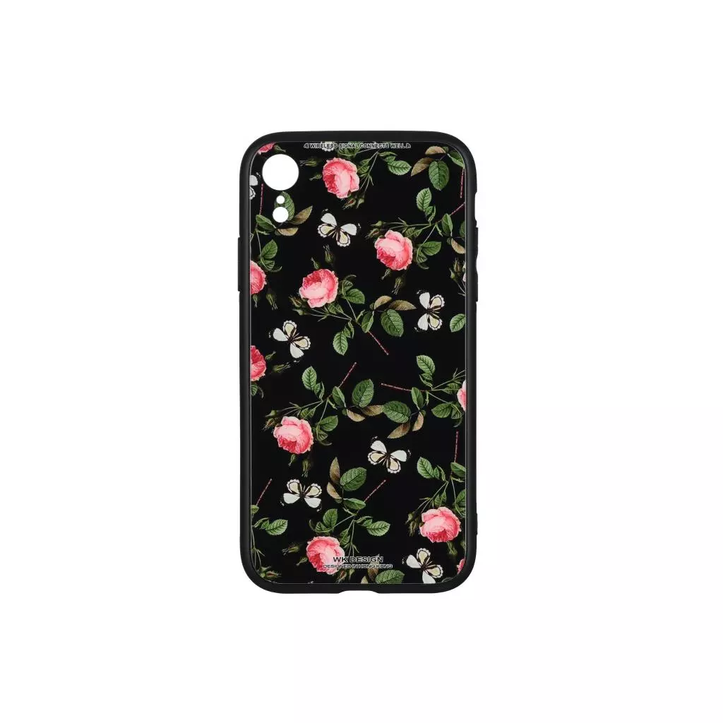 Чехол для моб. телефона WK iPhone XR, WPC-061, Flowers RD/BK (681920359845)
