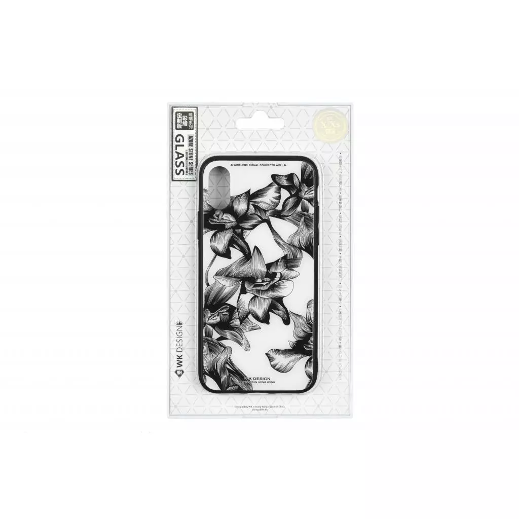 Чехол для моб. телефона WK iPhone XS, WPC-061, Flowers BK/WH (681920359883) - 1 Чехол для моб. телефона WK iPhone XS, WPC-061, Flowers BK/WH (681920359883) - 1