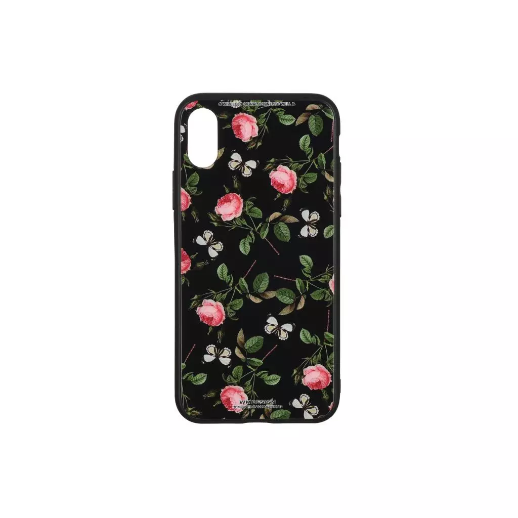 Чехол для моб. телефона WK iPhone XS, WPC-061, Flowers RD/BK (681920359838)