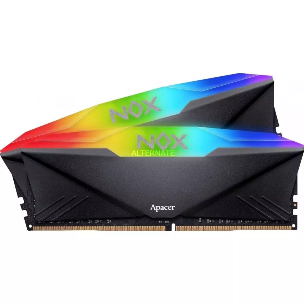 Модуль памяти для компьютера DDR4 16GB (2x8GB) 2666 MHz NOX RGB Apacer (AH4U16G26C08YNBAA-2) - 1 Модуль памяти для компьютера DDR4 16GB (2x8GB) 2666 MHz NOX RGB Apacer (AH4U16G26C08YNBAA-2) - 1