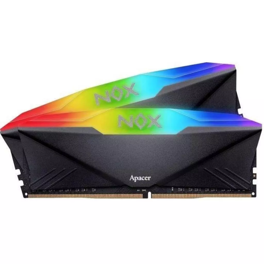 Модуль памяти для компьютера DDR4 16GB (2x8GB) 3200 MHz NOX RGB Apacer (AH4U16G32C08YNBAA-2) - 1 Модуль памяти для компьютера DDR4 16GB (2x8GB) 3200 MHz NOX RGB Apacer (AH4U16G32C08YNBAA-2) - 1