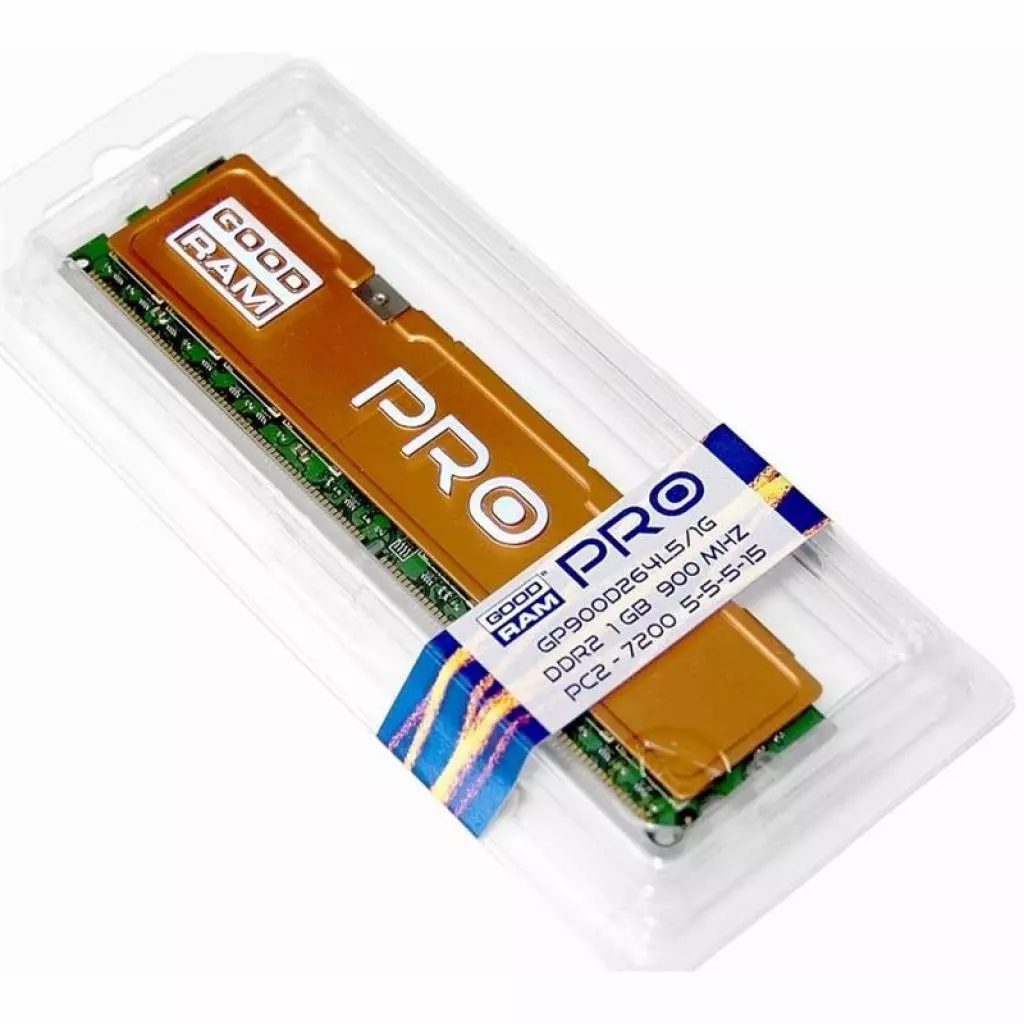 Модуль памяти для компьютера DDR2 1GB 900 MHz Goodram (GP900D264L5/1G) - 1 Модуль памяти для компьютера DDR2 1GB 900 MHz Goodram (GP900D264L5/1G) - 1