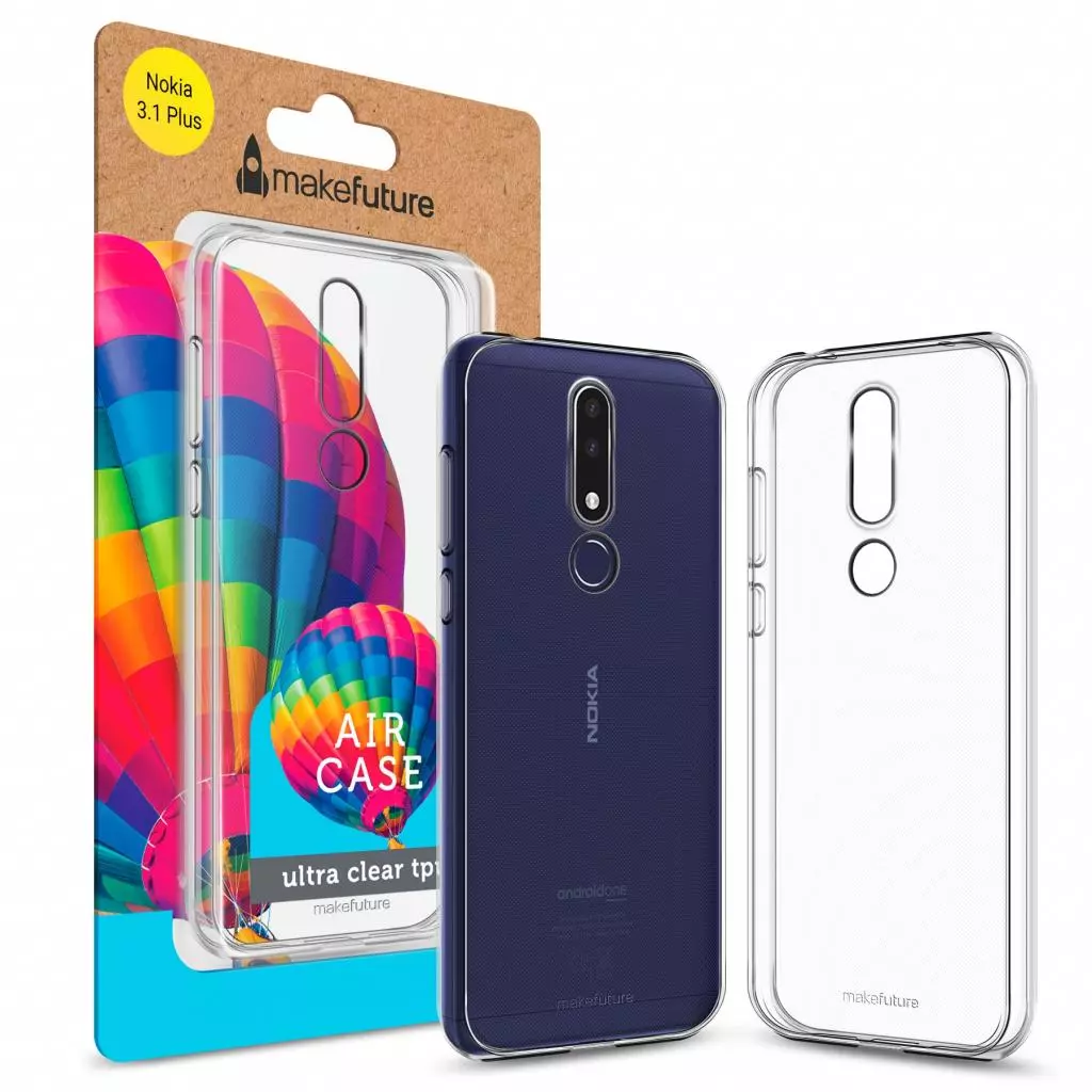 Чехол для моб. телефона MakeFuture Air Case (Clear TPU) Nokia 3.1 Plus (MCA-N31P)