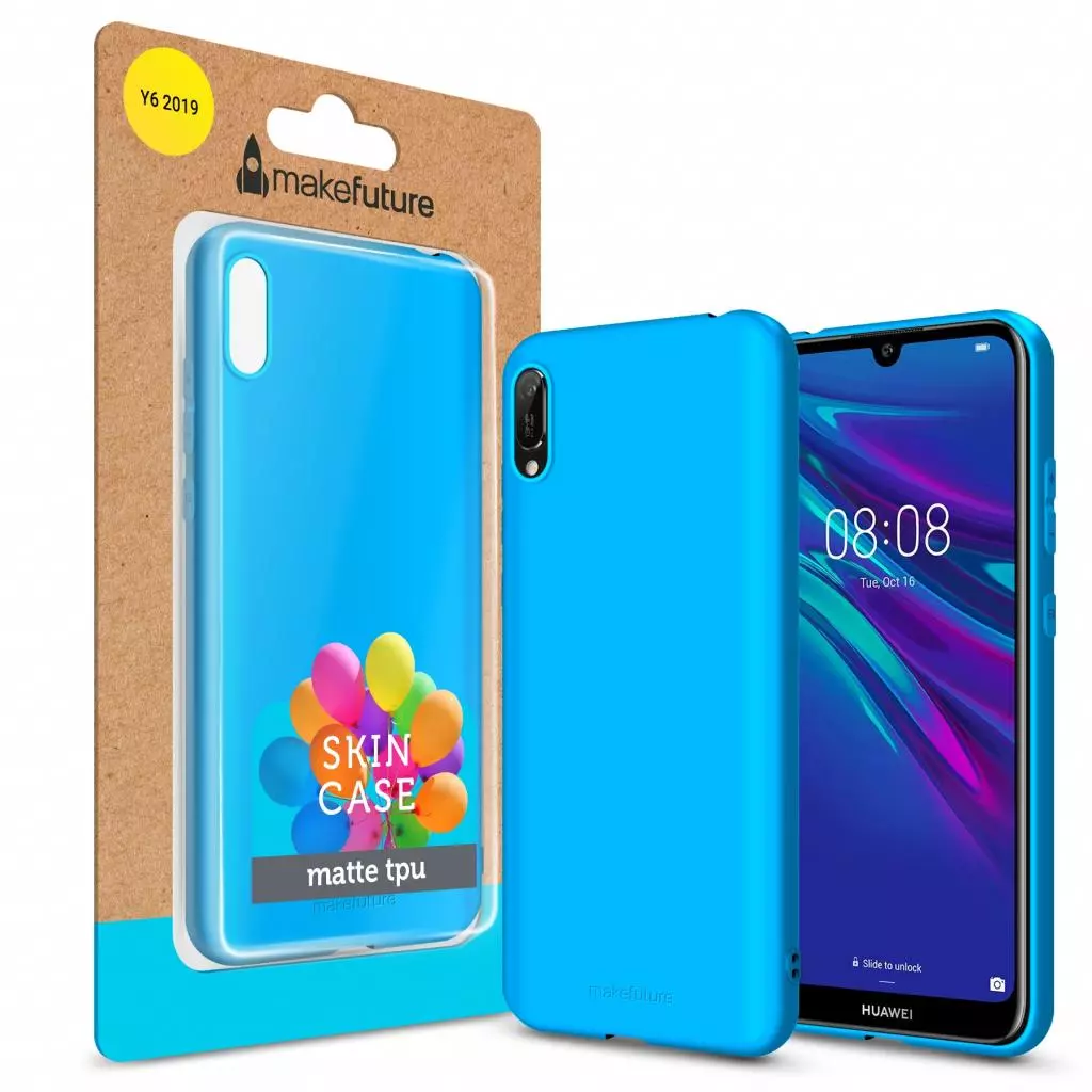 Чехол для моб. телефона MakeFuture Skin Case Huawei Y6 2019 Light Blue (MCK-HUY619LB)