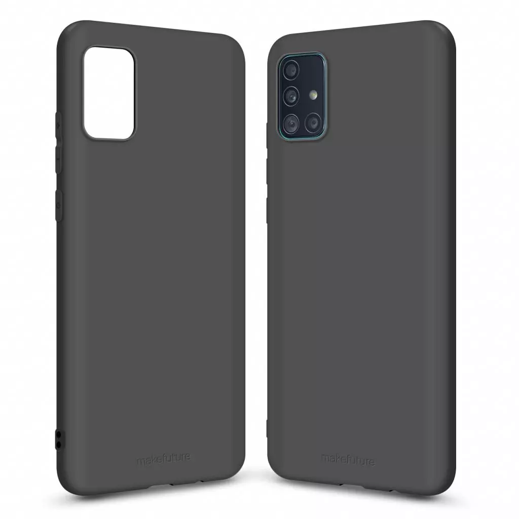 Чехол для моб. телефона MakeFuture Samsung A71 Skin (Matte TPU) Black (MCS-SA71BK) - 1