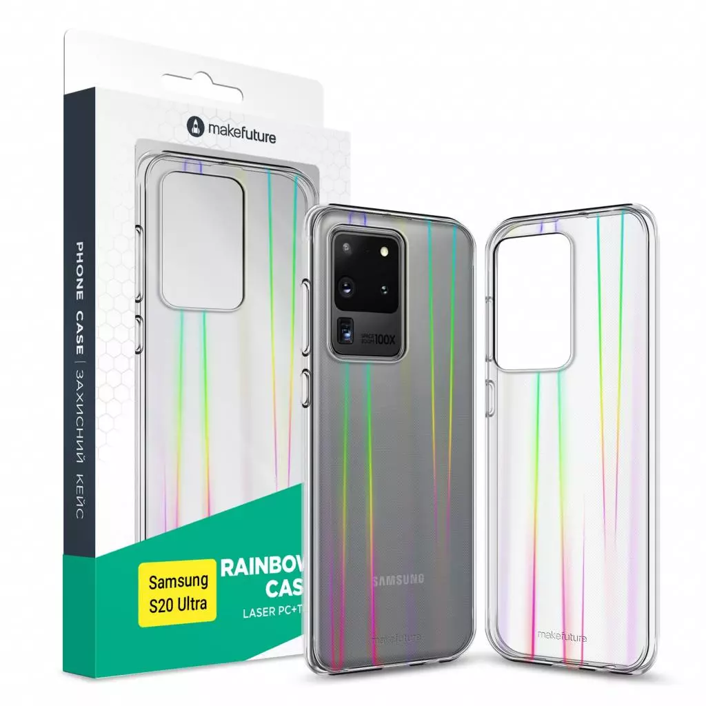 Чехол для моб. телефона MakeFuture Samsung S20 Ultra Rainbow (PC + TPU) (MCR-SS20U)