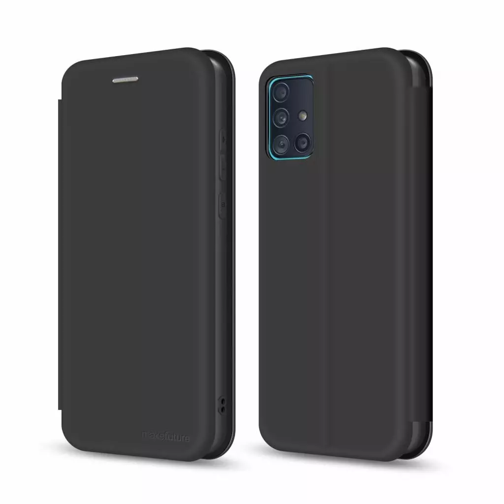 Чехол для моб. телефона MakeFuture Samsung A71 Flip (Soft-Touch PU) Black (MCP-SA71BK) - 1 Чехол для моб. телефона MakeFuture Samsung A71 Flip (Soft-Touch PU) Black (MCP-SA71BK) - 1