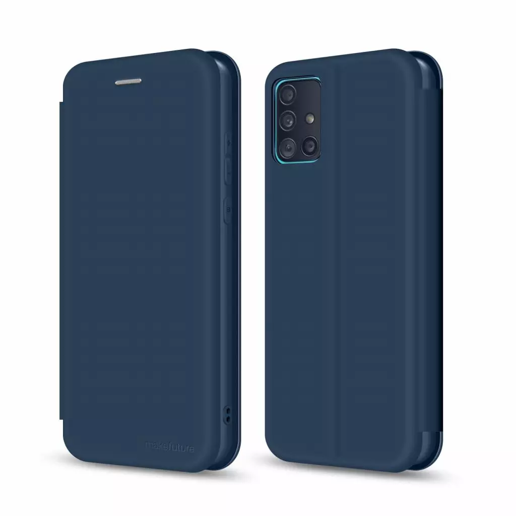 Чехол для моб. телефона MakeFuture Samsung A71 Flip (Soft-Touch PU) Blue (MCP-SA71BL) - 1 Чехол для моб. телефона MakeFuture Samsung A71 Flip (Soft-Touch PU) Blue (MCP-SA71BL) - 1