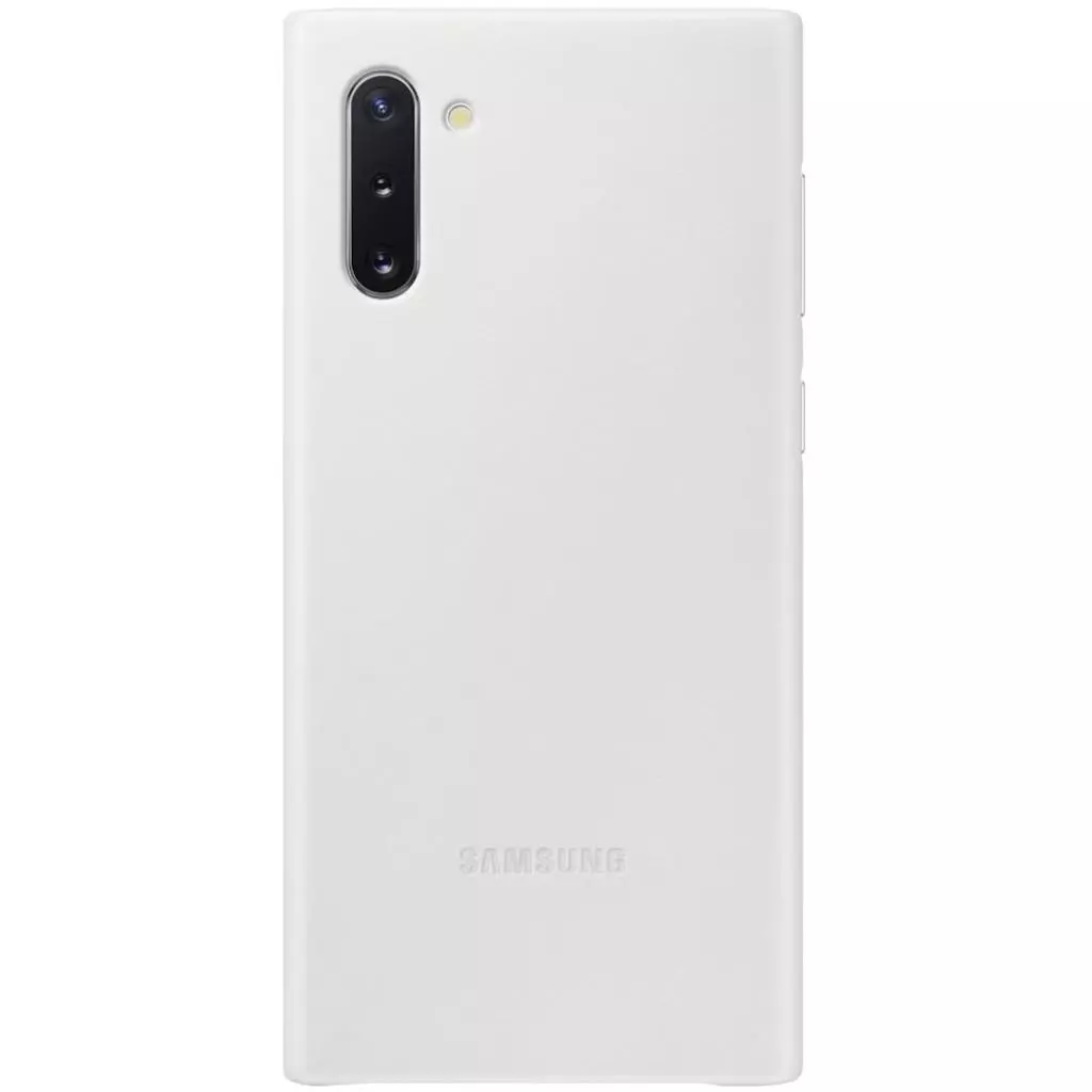 Чехол для моб. телефона Samsung Galaxy Note 10 (N970) White Leather Cover (EF-VN970LWEGRU)