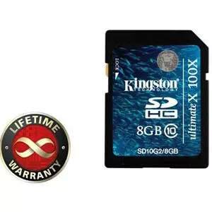Карта памяти Kingston 8Gb SDHC class 10 Generation 2 (100 (SD10G2/8GB)