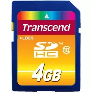 Карта памяти Transcend 4Gb SDHC class 10 (TS4GSDHC10)