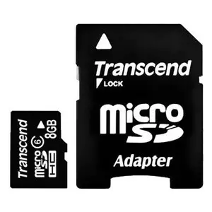 Карта памяти Transcend 8Gb microSDHC class 6 (TS8GUSDHC6)