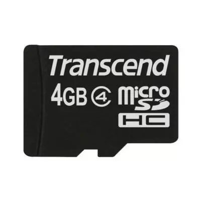 Карта памяти Transcend 4Gb microSDHC class 4 (TS4GUSDC4)