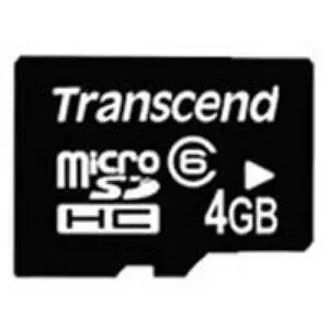 Карта памяти Transcend 4Gb microSDHC class 6 (TS4GUSDC6)