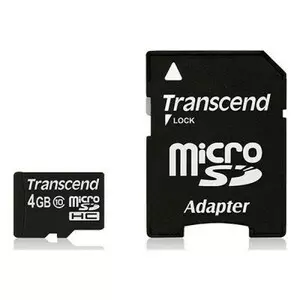 Карта памяти Transcend 4Gb microSDHC class 10 (TS4GUSDHC10)