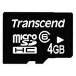 Карта памяти Transcend 4Gb microSDHC class 6 (TS4GUSDHC6)