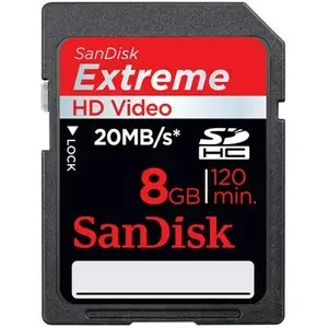 Карта памяти SanDisk 8Gb SDHC HD Video eXtreme (SDSDX-008G-X46)