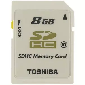 Карта памяти Toshiba 8Gb SDHC class 10 (SD-T08GJ(BL4)