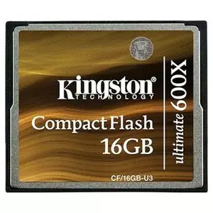 Карта памяти Kingston 16Gb Compact Flash 600x (CF/16GB-U3)