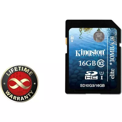 Карта памяти Kingston 16Gb SDHC class 10 Generation 2 (10 (SD10G2/16GB)