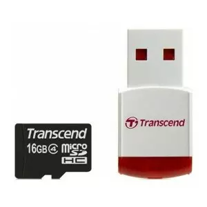 Карта памяти Transcend 16Gb microSDHC class 4 (TS16GUSDHC4-P3)