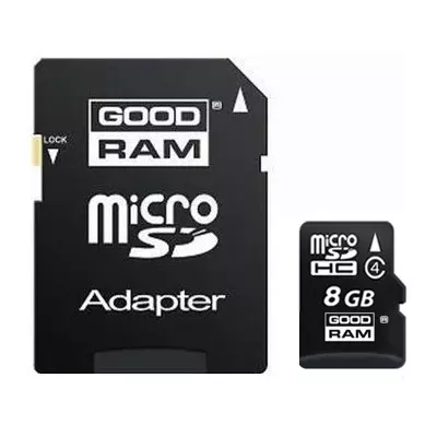 Карта памяти Goodram 8Gb microSDHC class 4 (SDU8GHCAGRR10/SDU8GHCAGRR9)