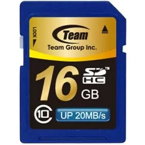 Карта памяти Team 16Gb SDHC class 10 (TSDHC16GCL1001 / TG016G0SD28X)