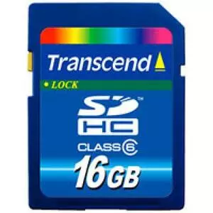 Карта памяти Transcend 16Gb SDHC class 6 (TS16GSDHC6)