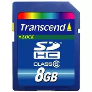 Карта памяти Transcend 8Gb SDHC class 6 (TS8GSDHC6)