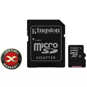 Карта памяти 64Gb microSDXC class 10 Kingston (SDCX10/64GB)