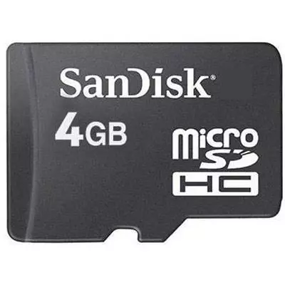 Карта памяти SanDisk 4Gb microSDHC class 4 (SDSDQM-004G-B35N)