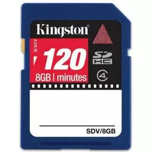 Карта памяти Kingston 8Gb SDHC class 4 Video (SDV/8GB)