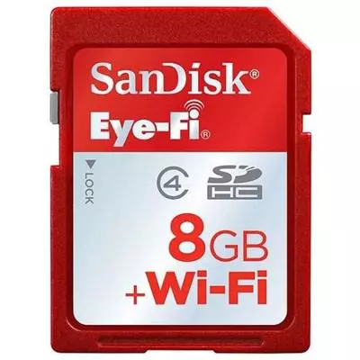 Карта памяти SanDisk 8Gb SDHC Eye-Fi (SDSDWIFI-008G-X46)