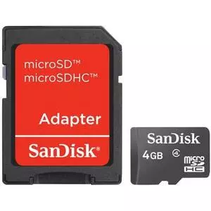 Карта памяти SanDisk 4Gb microSDHC class 4 (SDSDQM-004G-B35A)