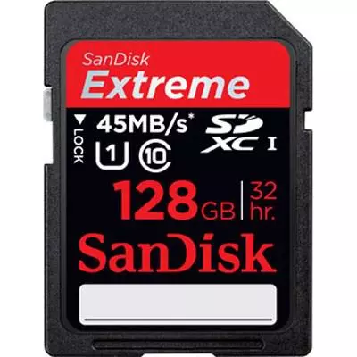 Карта памяти SanDisk 128Gb SDHC HD Video eXtreme (SDSDX-128G-X46)