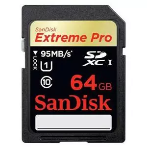 Карта памяти SanDisk 64Gb SDXC eXtremePro UHS-I (SDSDXPA-064G-X46)