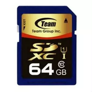 Карта памяти Team 64Gb SDXC UHS-I (TSDXC64GUHS01)