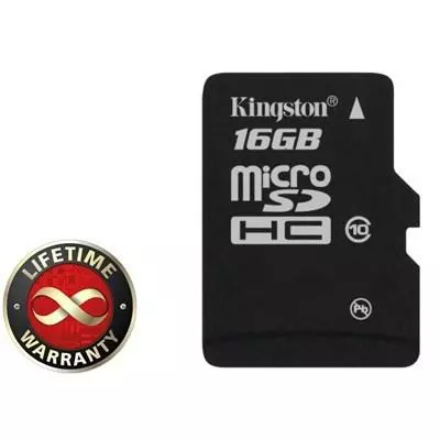 Карта памяти Kingston 16Gb microSDHC class 10 (SDC10/16GBSP)