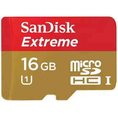 Карта памяти SanDisk 16Gb microSDHC eXtreme Class10 UHS-I (SDSDQX-016G-U46A)